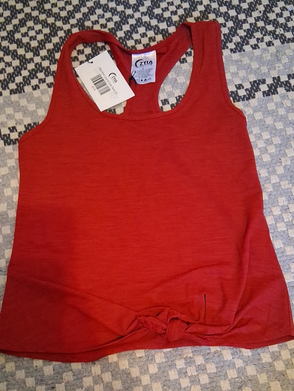 Zyia Active Women's Brick Red Racerback Tank